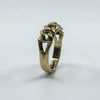Vintage 9ct Gold Single Row Keeper Ring 375 Size L (London 1979)
