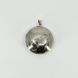 Vintage Sterling Silver Large Chunky Round Photo Locket 925 