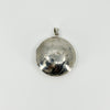 Vintage Sterling Silver Large Chunky Round Photo Locket 925 