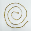 Vintage 9ct Gold 16” Twisted Curb Chain Necklace