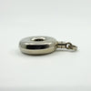 Unusual Chunky Vintage Sterling Silver Round Perfume / Poison Bottle Pendant 925