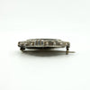 Antique Victorian Sterling Silver Aesthetic Roses Engraved Brooch 925