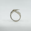 Lily of the Valley Floral Ring in Sterling Silver 925  Size M - O adjustable 