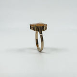 Vintage 9ct Gold Large Chunky Carved Cameo Ring 375 Size P