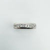 14ct White Gold 0.30ct Diamond Band Ring Size I Wedding Eternity ( Re-Plated ) 