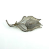 Vintage Sterling Silver Filigree Dutch Tulip Flower Brooch 925