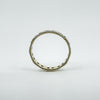 Vintage 9ct White Gold Paste Full Eternity Band / Ring Size M 