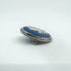 Vintage Sterling Silver Wedgewood Cupid Cherub Blue Jasper Ware Cameo Brooch 925
