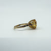 Vintage 9ct Gold 4.40ct Citrine Solitaire Cocktail Ring 375 Size K - L Birm 1992