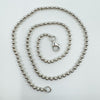Sterling Silver 16” Beaded Ball Chain / Necklace 925 Heavy 10g
