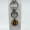 Ti Sento Milano Chunky Sterling Silver CZ & Citrine Pendant & Chain