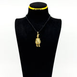 Large Chunky Vintage 9ct Gold Articulated Clown CZ Pendant 375 (1996)