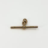 Large Antique 9ct Rose Gold T-Bar Pendant / Charm 375