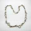 Unusual Chunky Fancy Link 24” Chain in Sterling Silver 925 Heavy 111g Unisex