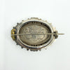 Antique Victorian Sterling Silver Aesthetic Roses Engraved Brooch 925