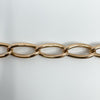 Antique Chunky 9ct Rose Gold Oval Links Bracelet 8" inch
