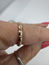 9ct Rose Gold Oval Links Full Band / Ring 375 Size N (London 2015)