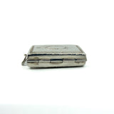 Chunky Vintage Sterling Silver Engraved Initail O Secret Locket Photo Book 925
