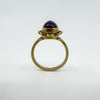 Vintage 9ct Amethyst Solitaire Ring Size