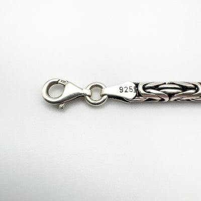 8.5” Byzantine Bracelet in Sterling Silver 925