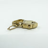 Chunky Vintage 9ct Gold Heart & Sheild Lock Padlock Pendant Charm 375 Birm 1995