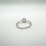 1ct CZ Solitaire Engagement Ring Sterling Silver Size M