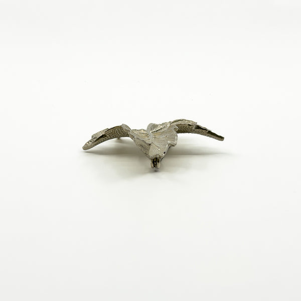 Large Vintage Sterling Silver Canadian Mapel Leaf Brooch 925