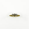 Vintage 18ct Gold 0.30ct Diamond Trilogy Ring 750 Size Q