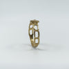Vintage 9ct Gold Buckle Ring Size O (Sheffield 1981)