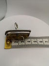 Unusual Modernist Heavy Baltic Amber Ring in Sterling Silver 925 Size L M 14g