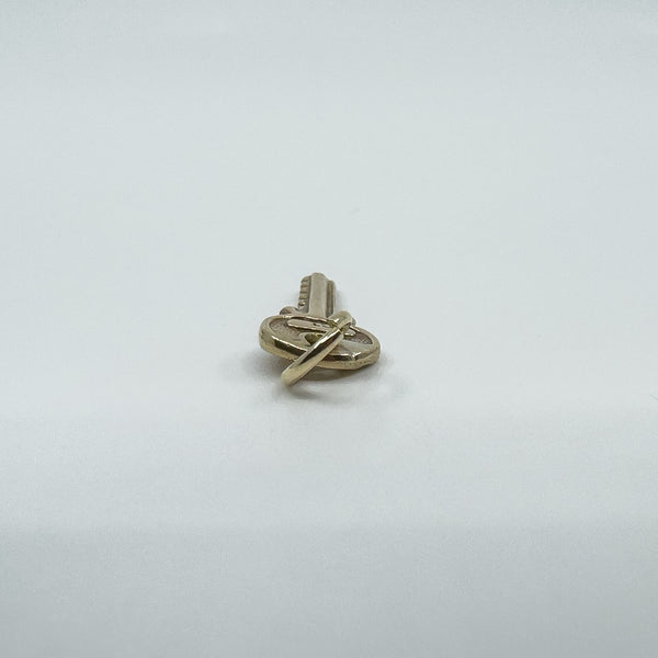 Vintage 9ct Gold Key Pendant / Charm 375