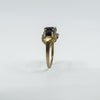 Vintage 9ct Gold 1.60ct Diamond & Sapphire Trilogy Ring Size M - N 