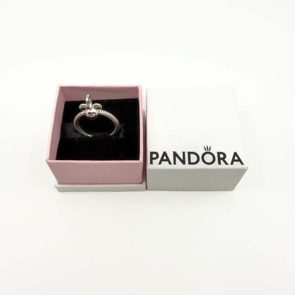 Sterling Silver Pandora Mickey Mouse Connector Pendant / Charm 925