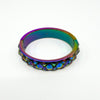 Small Swarvoski Multicoloured Irridescent Curiosa Crystal Bangle / Bracelet