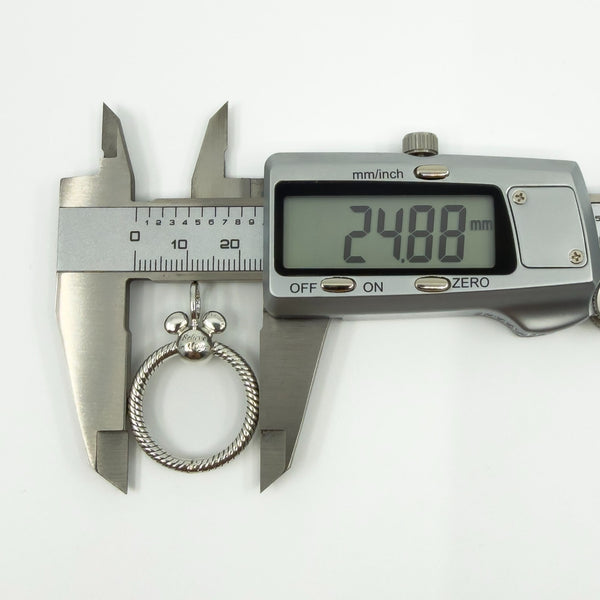 Sterling Silver Pandora Mickey Mouse Connector Pendant / Charm 925