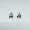 New Sterling Silver 5ct CZ Pear Cut Solitaire Stud Earrings 925