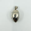 Chunky Vintage Sterling Silver Oval Foliate Engraved Photo Locket 925 (1996)