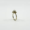 Vintage 9ct Gold 7.3mm Pearl Solitaire Ring 375 Size L - M (1975)