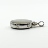 Chunky Vintage Double Sided Black Onyx & MOP Pendant 925 by David Scott Walker