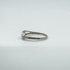 9ct White Gold Diamond Cluster Ring 375 Size N Engagement Stacking