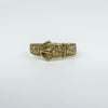 Vintage 9ct Gold Floral Engraved Buckle Ring 375 Size O 1/2