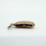 Tiny Antique 9ct Gold Rose Gold Lucky Bean Pendant / Charm 375