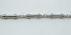Chunky Sterling Silver Tubular Barrel Links 18" Chain & Toggle T-Bar 925 55g