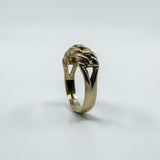Vintage 9ct Gold Single Row Keeper Ring 375 Size L (London 1979)
