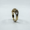 Vintage 9ct Gold Single Row Keeper Ring 375 Size L (London 1979)