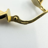 Large Vintage Twisted 9ct Gold Hoop Earrings 375