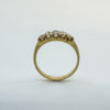 Victorian Antique 18ct Gold 0.50ct Diamond 5x Stone Boat Ring 750 Size N