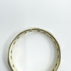 Vintage 9ct White Gold Paste Full Eternity Band / Ring Size M 