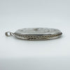 XL Vintage Sterling Silver Foliate Engraved Oval Photo Locket / Pendant 925