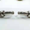 Vintage Sterling Silver 16” Albert Chain & T-Bar with MOP Fob (Edinburgh 1950) 